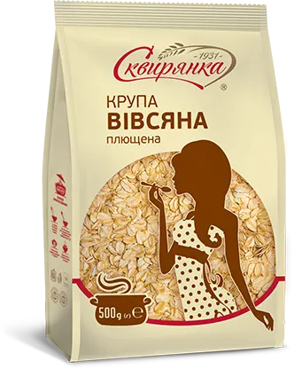Крупа вівсяна плющена 500 г — ящик (12 пачок)
